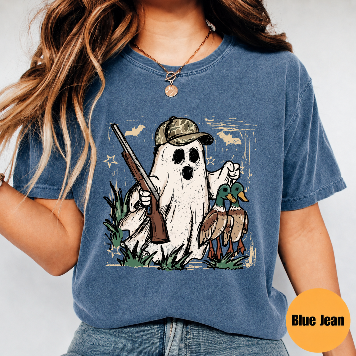 Duck Hunting Ghost Halloween Shirt – Mallard Waterfowl Hunter Graphic Tee