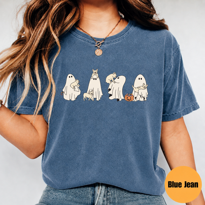 French Bulldog Halloween Shirt – Cute Ghost Dog Spooky Season Graphic Tee