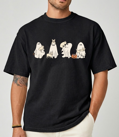 French Bulldog Halloween Shirt – Cute Ghost Dog Spooky Season Graphic Tee