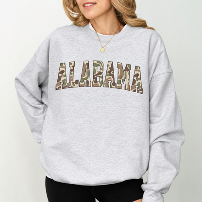 Camo State College Sweatshirt – Duck Camo Varsity Crewneck