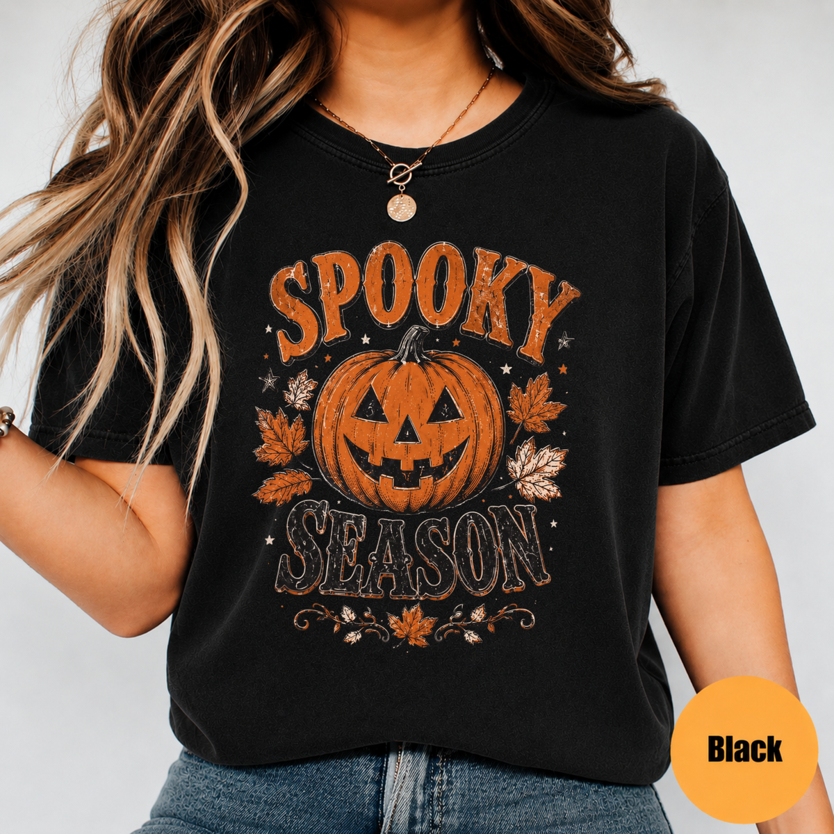 Spooky Season Pumpkin Shirt – Vintage Halloween Graphic Tee