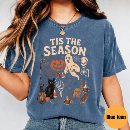 Tis The Season Halloween Shirt – Vintage Spooky Season Graphic Tee