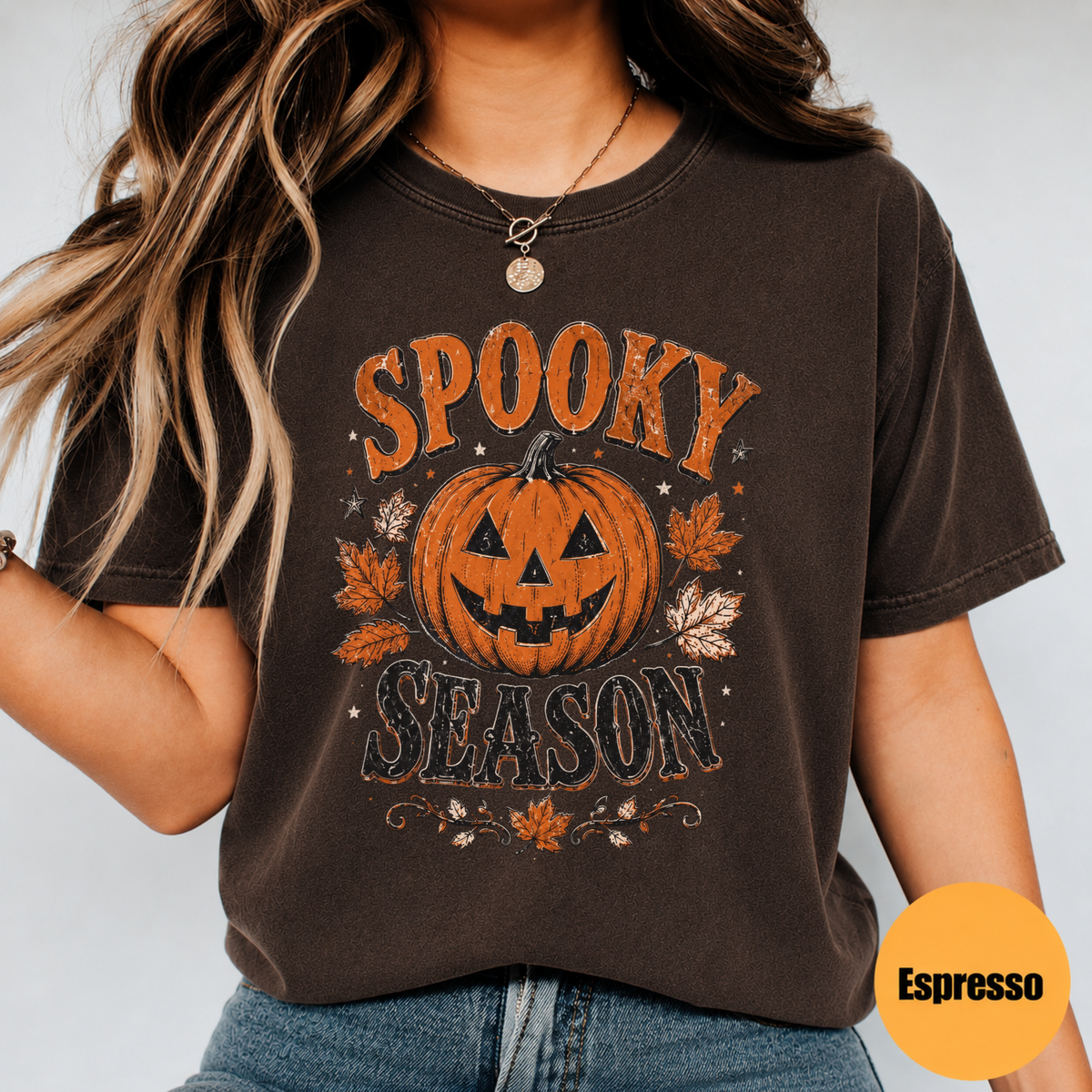 Spooky Season Pumpkin Shirt – Vintage Halloween Graphic Tee