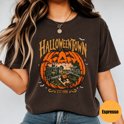 Halloween Town Pumpkin Shirt – Vintage Spooky Season Graphic Tee