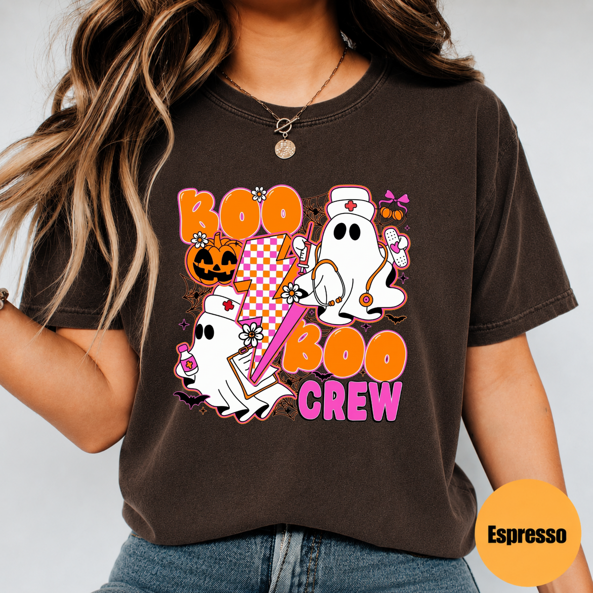 Boo Boo Crew Nurse Halloween Shirt – Cute Ghost Nurse Graphic Tee