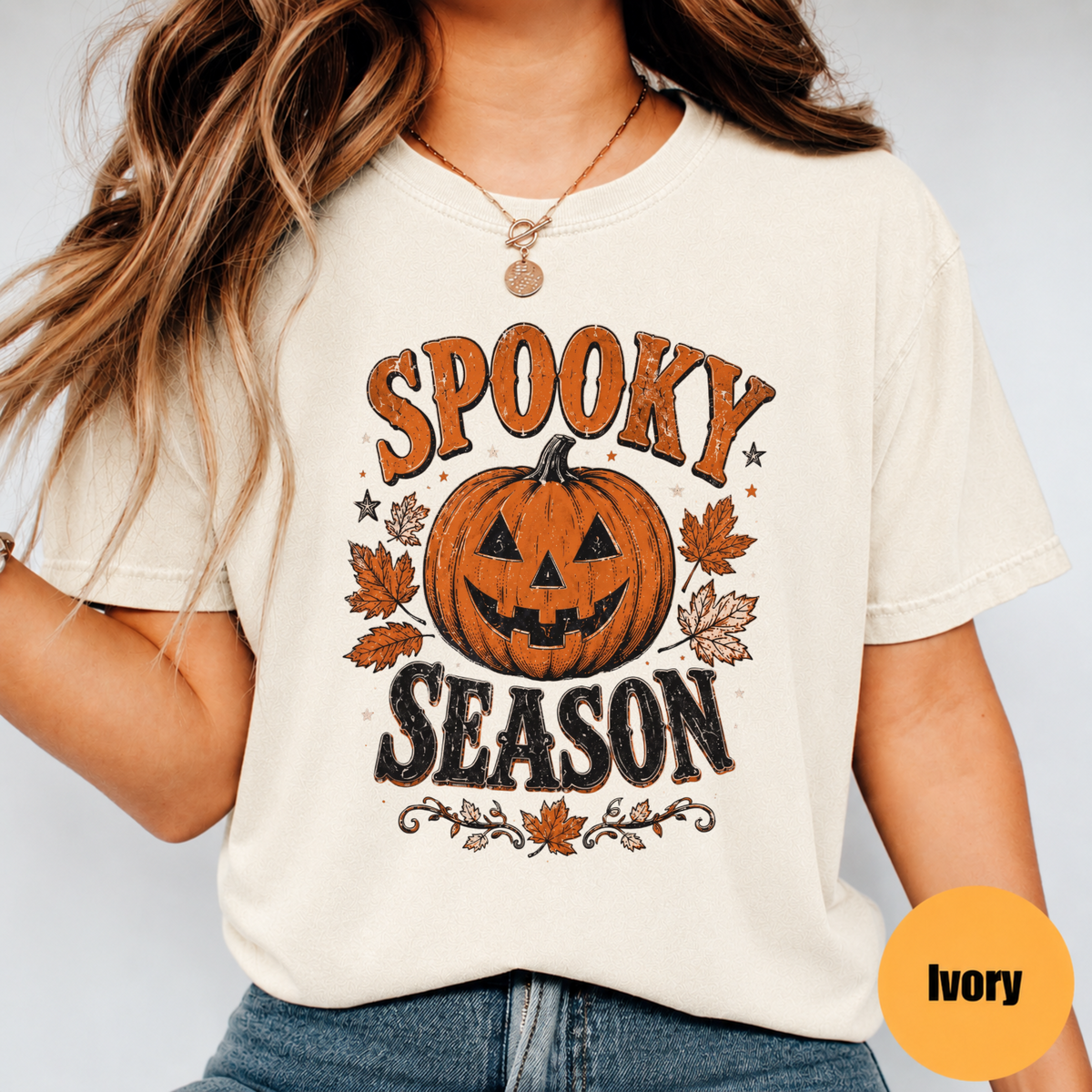 Spooky Season Pumpkin Shirt – Vintage Halloween Graphic Tee