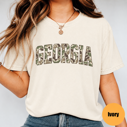 Camo State College Sweatshirt – Duck Camo Varsity Crewneck