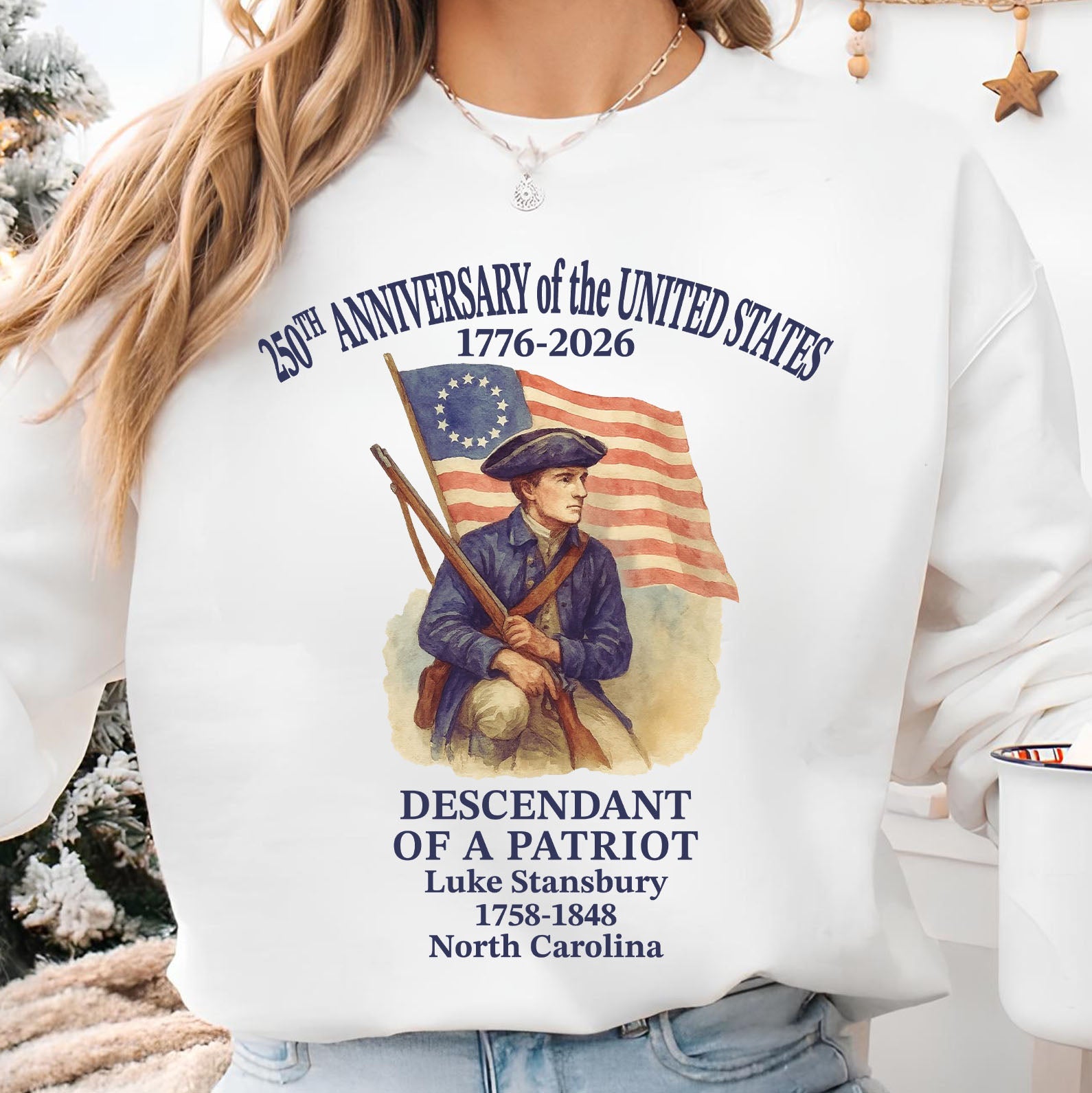 Personalized 250 Years of America Shirt, Custom Name Descendant of a Patriot, Patriotic 1776–2026 Tee 684228