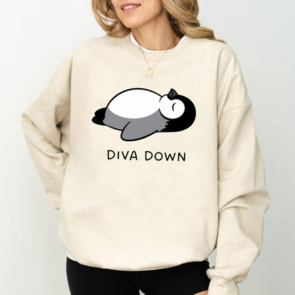 Diva Down Penguin Shirt – Funny Penguin Meme Graphic Tee
