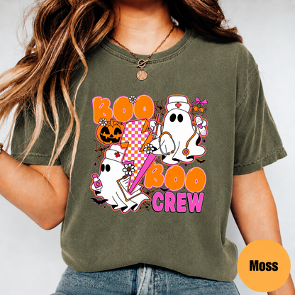 Boo Boo Crew Nurse Halloween Shirt – Cute Ghost Nurse Graphic Tee