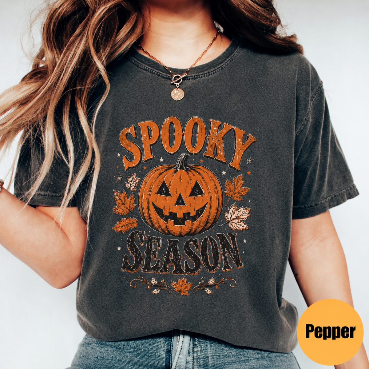 Spooky Season Pumpkin Shirt – Vintage Halloween Graphic Tee
