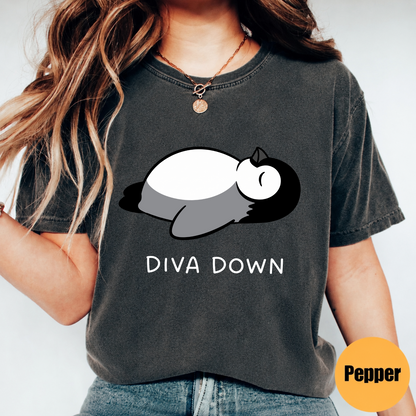 Diva Down Penguin Shirt – Funny Penguin Meme Graphic Tee