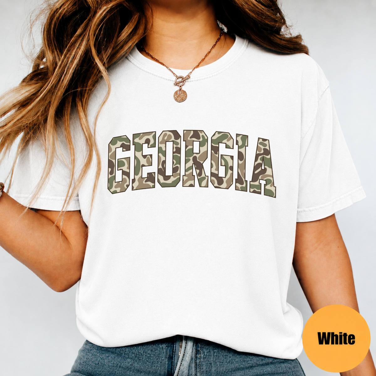 Camo State College Sweatshirt – Duck Camo Varsity Crewneck