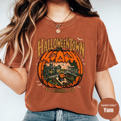 Halloween Town Pumpkin Shirt – Vintage Spooky Season Graphic Tee